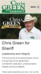 Mobile Screenshot of chrisgreenforsheriff.com